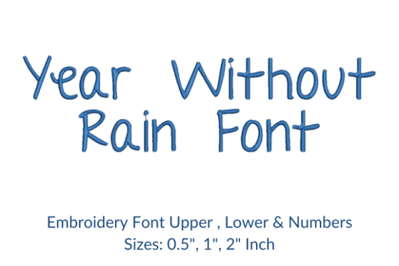 A Craft Fair Designer Reviews Year Without Rain Font Embroidery