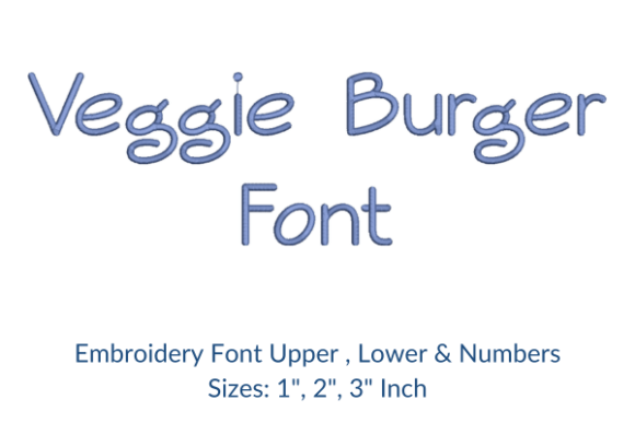 A Designer's Review of the Veggie Burger Font Embroidery Design
