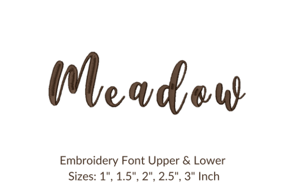 A Practical Review of Meadow Font for Seasonal Embroidery