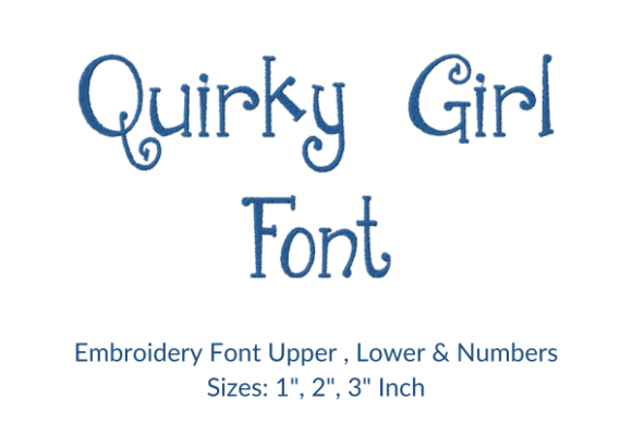 An Embroidery Designer's Review of Quirky Girl Font