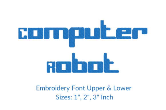 Computer Robot Font Embroidery: A Holiday Product Review