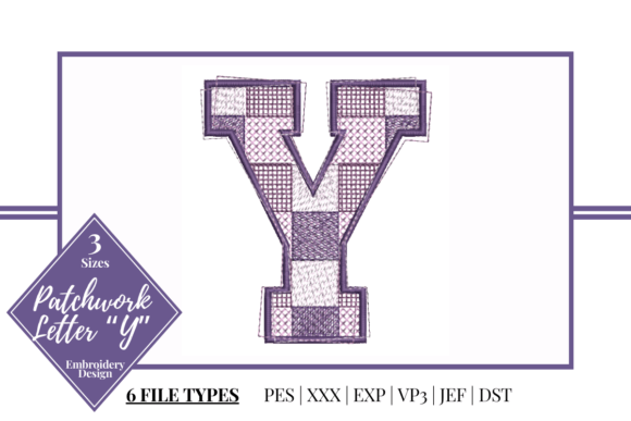 Craft Fair Success with the Patchwork Letter Y Embroidery Design