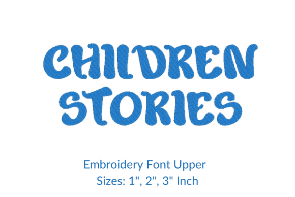 Embroidery Seller's Review: Children Stories Font Design