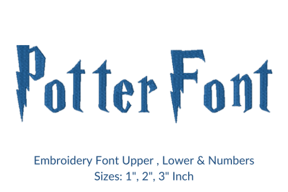 Evaluating Potter Font Embroidery Design for Craft Fair Success