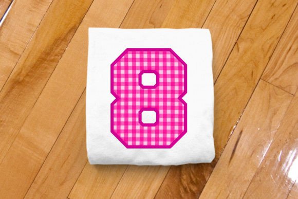 Evaluating Varsity Number 8 Applique Embroidery