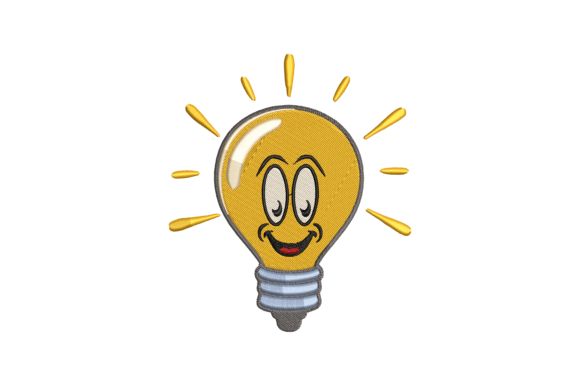 Funny Light Bulb Embroidery: A Spark of Charm for Personalized Gifts
