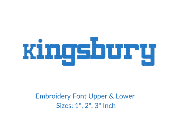 Kingsbury Font Embroidery Design: A Designer's First Look