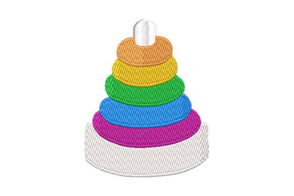 Seasonal Charm: The Didactic Game Tower Embroidery Design