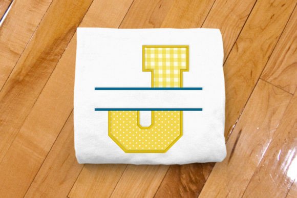 Varsity Letter J Split Applique for Boutique Sweatshirts