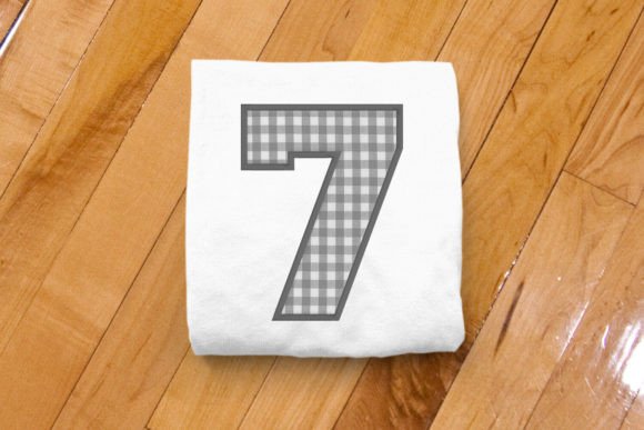 Varsity Number 7 Applique Embroidery Design Review