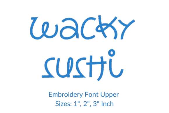 Wacky Sushi Font Embroidery Design Review for Sellers
